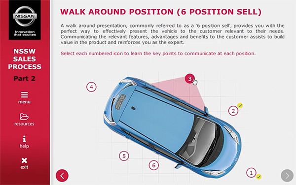 Nissan elearning course